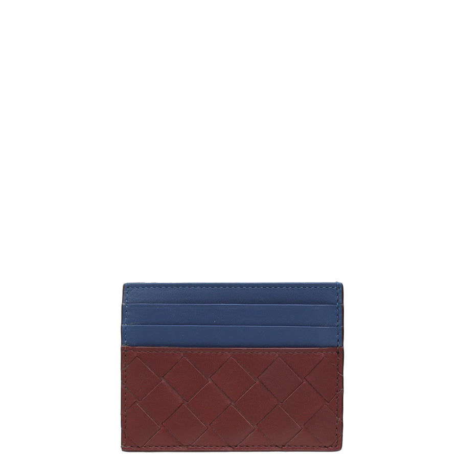 Bottega Veneta Bicolor Intrecciato Credit Card Case