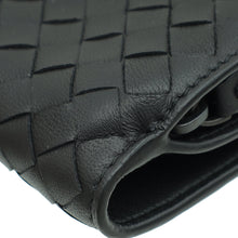Bottega Veneta Black Intrecciato Medium French Wallet