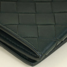 Bottega Veneta Dark Green Intrecciato Long Wallet