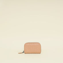 Bottega Veneta Nude Intrecciato Zipped Coin Purse