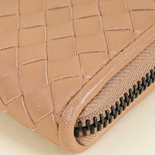 Bottega Veneta Nude Intrecciato Zipped Coin Purse