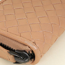 Bottega Veneta Nude Intrecciato Zipped Coin Purse
