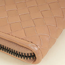 Bottega Veneta Nude Intrecciato Zipped Coin Purse