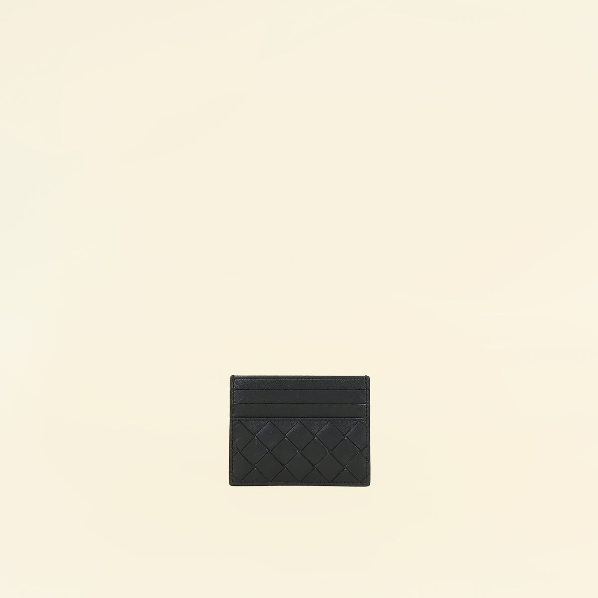 Bottega Veneta Black Intrecciato Card Holder