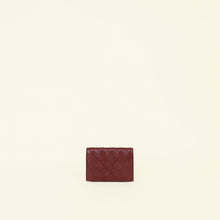 Bottega Veneta Burgundy Intrecciato Business Card Case