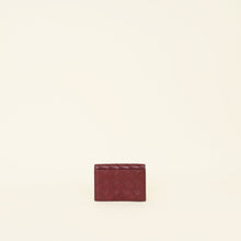 Bottega Veneta Burgundy Intrecciato Business Card Case