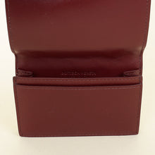 Bottega Veneta Burgundy Intrecciato Business Card Case