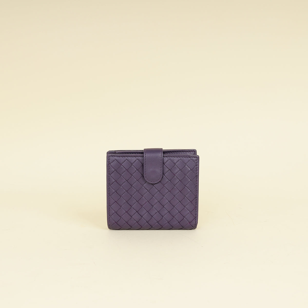 Bottega Veneta Violet Intrecciato Medium French Wallet