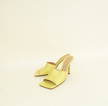 Bottega Veneta Yellow Stretch Mules 38