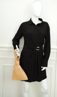 Bottega Veneta Beige Intrecciato Twist Clutch