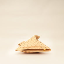 Bottega Veneta Beige Intrecciato Twist Clutch