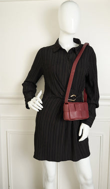 Bottega Veneta Burgundy Cassette Convertible Belt Bag