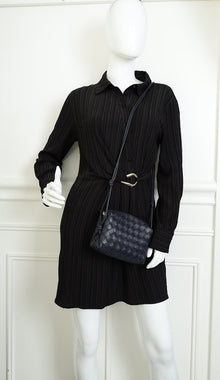Bottega Veneta Dark Navy Blue Mini Loop Camera Bag