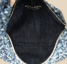 Bottega Veneta Navy Blue Mini Jodie Bouclé Denim Bag