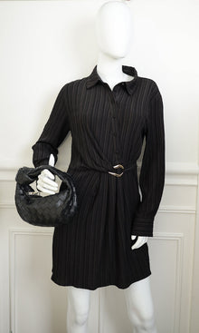 Bottega Veneta Black Intrecciato Mini Jodie Bag