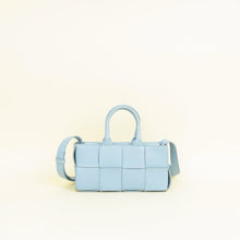 Bottega Veneta Light Blue Intreccio Mini East-West Arco Tote Bag