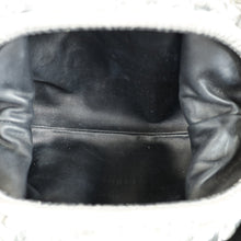 Bottega Veneta Metallic Silver Bark Embossed The Mini Pouch