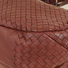 Bottega Veneta Red Brown Intrecciato Hobo Large Campana Bag