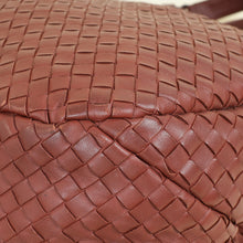 Bottega Veneta Red Brown Intrecciato Hobo Large Campana Bag