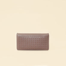 Bottega Veneta Deep Mauve Intrecciato Chain Wallet