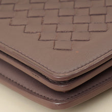 Bottega Veneta Deep Mauve Intrecciato Chain Wallet
