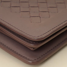 Bottega Veneta Deep Mauve Intrecciato Chain Wallet