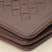 Bottega Veneta Deep Mauve Intrecciato Chain Wallet