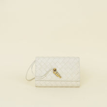 Bottega Veneta Chalk Andiamo Pouch on Strap