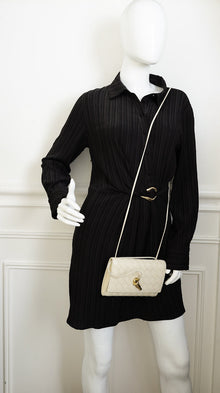 Bottega Veneta Chalk Andiamo Pouch on Strap