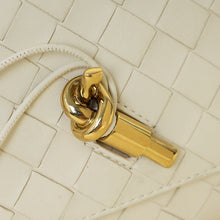 Bottega Veneta Chalk Andiamo Pouch on Strap