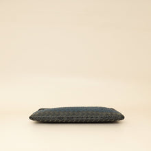 Bottega Veneta Tricolor Striped Intrecciato Zipped Pouch