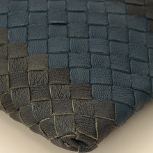 Bottega Veneta Tricolor Striped Intrecciato Zipped Pouch