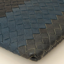 Bottega Veneta Tricolor Striped Intrecciato Zipped Pouch