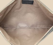 Bottega Veneta Tricolor Striped Intrecciato Zipped Pouch
