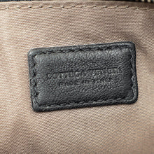 Bottega Veneta Tricolor Striped Intrecciato Zipped Pouch