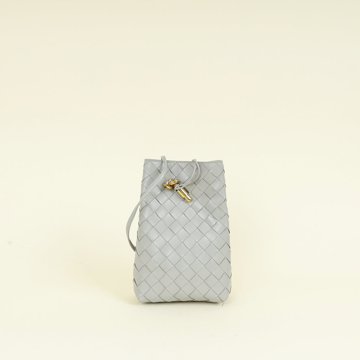 Bottega Veneta Sterling Intrecciato Andiamo Phone Pouch