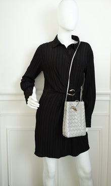 Bottega Veneta Sterling Intrecciato Andiamo Phone Pouch