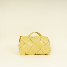 Bottega Veneta Yellow Maxi Intrecciato Padded Top Handle Bag