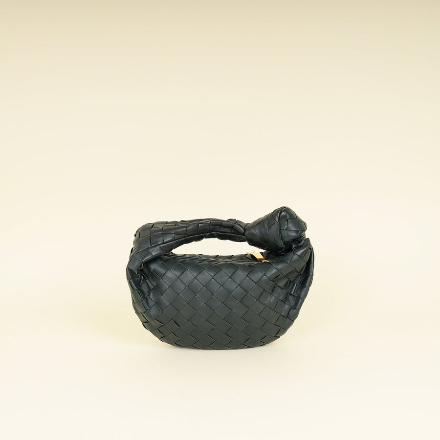 Bottega Veneta Dark Forest Green Intrecciato Mini Jodie Bag