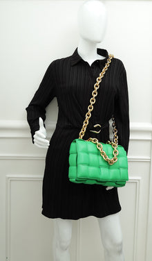 Bottega Veneta Parakeet Padded Chain Classic Cassette Bag