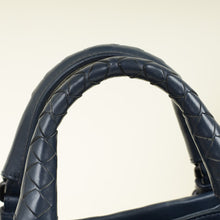 Bottega Veneta Blue Intrecciato Roma Mini Tote Bag