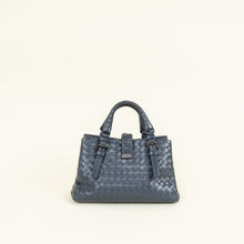 Bottega Veneta Blue Intrecciato Roma Mini Tote Bag