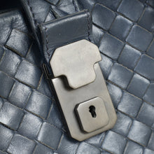 Bottega Veneta Blue Intrecciato Roma Mini Tote Bag