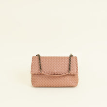 Bottega Veneta Brown Peach Intrecciato Olimpia Shoulder Bag