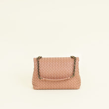 Bottega Veneta Brown Peach Intrecciato Olimpia Shoulder Bag
