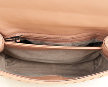 Bottega Veneta Brown Peach Intrecciato Olimpia Shoulder Bag