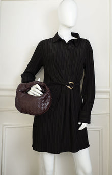Bottega Veneta Dark Eggplant Intrecciato Mini Jodie Bag