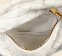 Bottega Veneta White Intrecciato Nappa Jodie Mini Bag