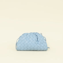 Bottega Veneta Light Blue Intrecciato Leather Mini Pouch Bag