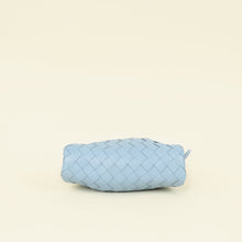 Bottega Veneta Light Blue Intrecciato Leather Mini Pouch Bag